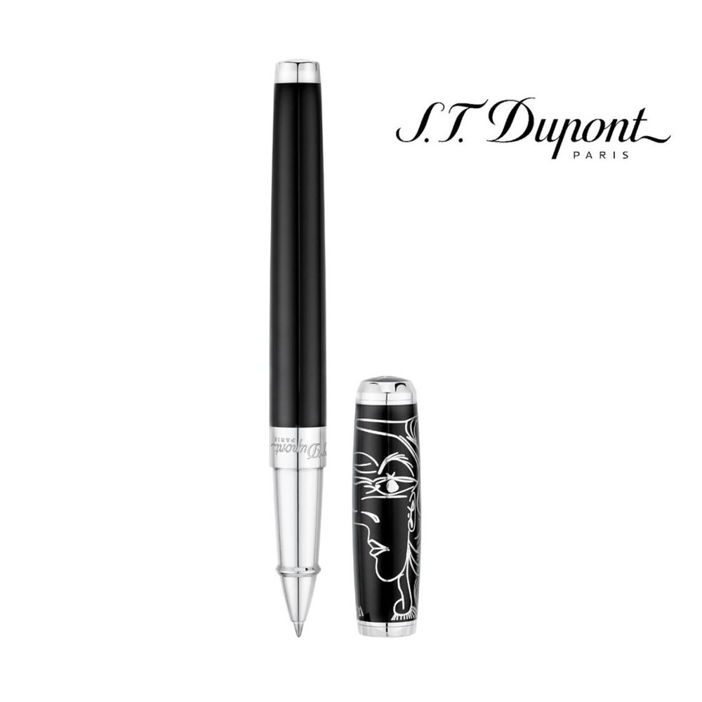 S.T. Dupont 412046 Picasso Black Lacquer and Palladium Rollerball Pen